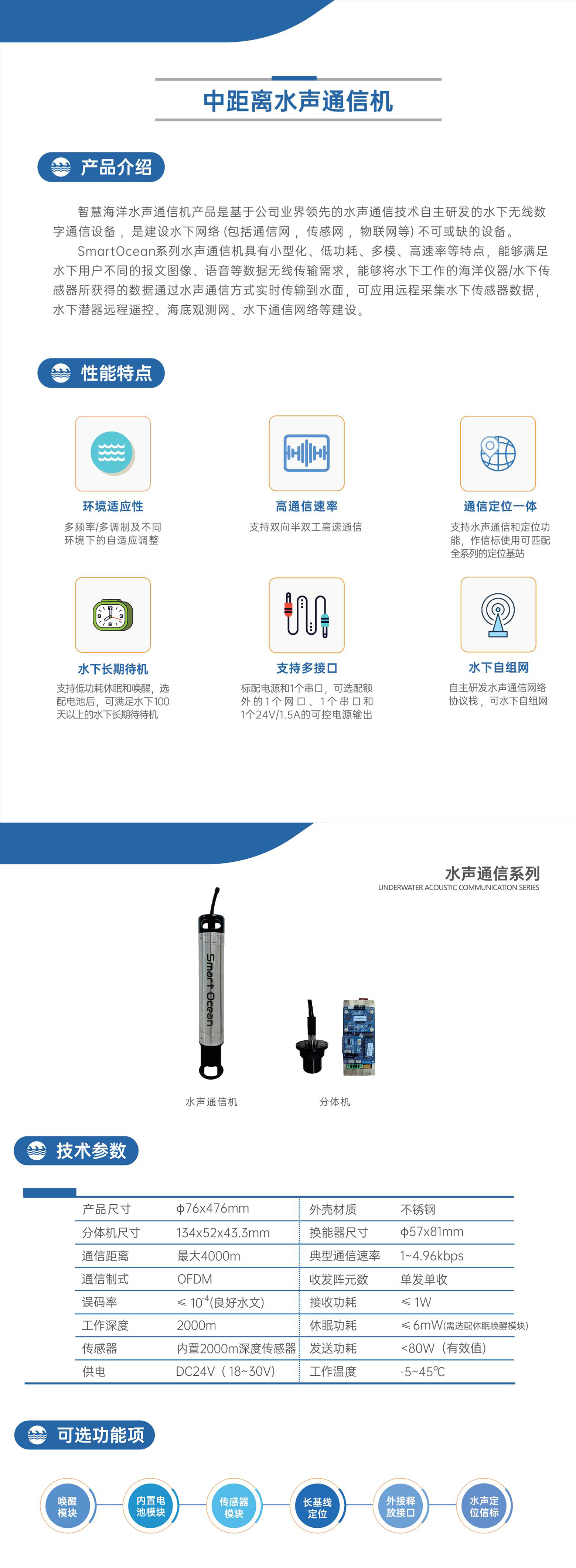 中距离水声通信机(图1)
